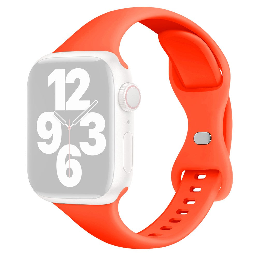 Super Holdbart Silikone Universal Rem passer til Apple Smartwatch - Orange#serie_4