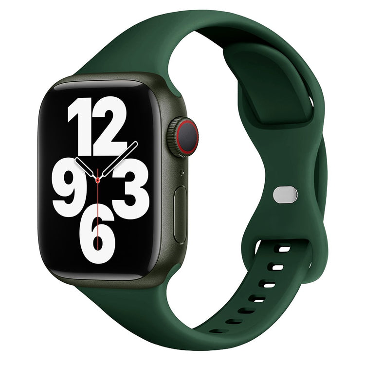 Super Holdbart Silikone Universal Rem passer til Apple Smartwatch - Grøn#serie_14