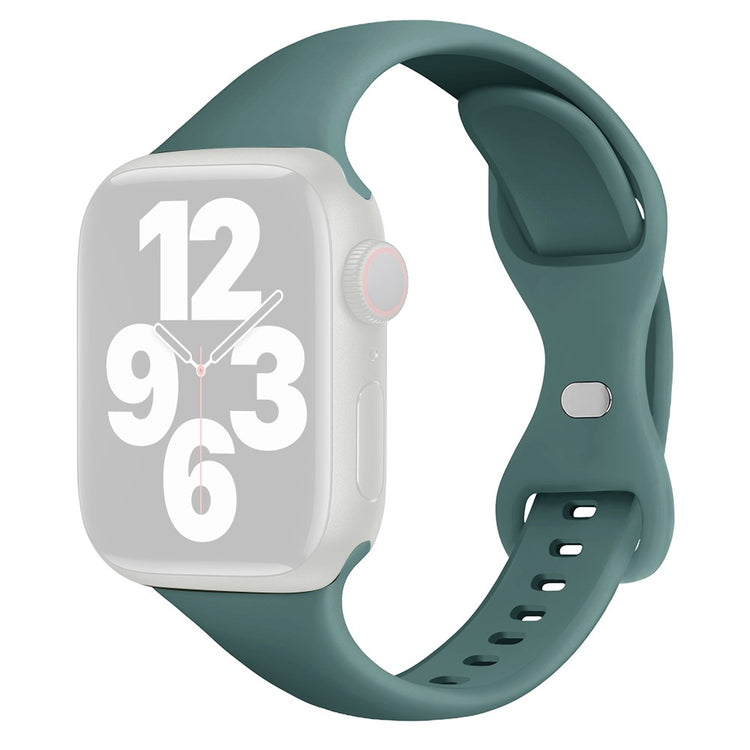 Super Holdbart Silikone Universal Rem passer til Apple Smartwatch - Grøn#serie_21
