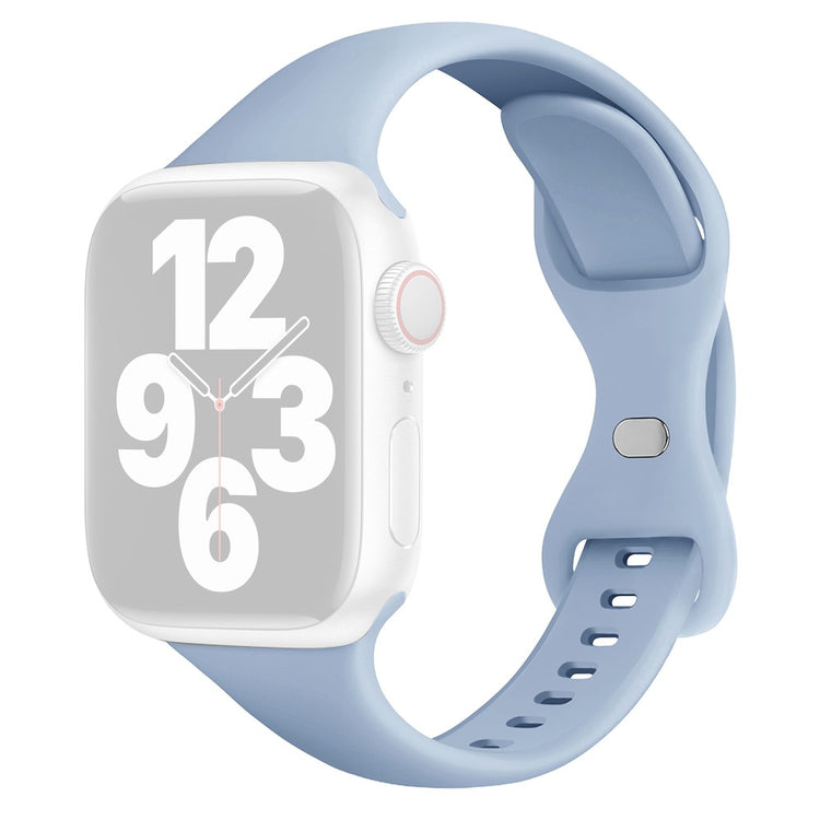 Super Holdbart Silikone Universal Rem passer til Apple Smartwatch - Blå#serie_22
