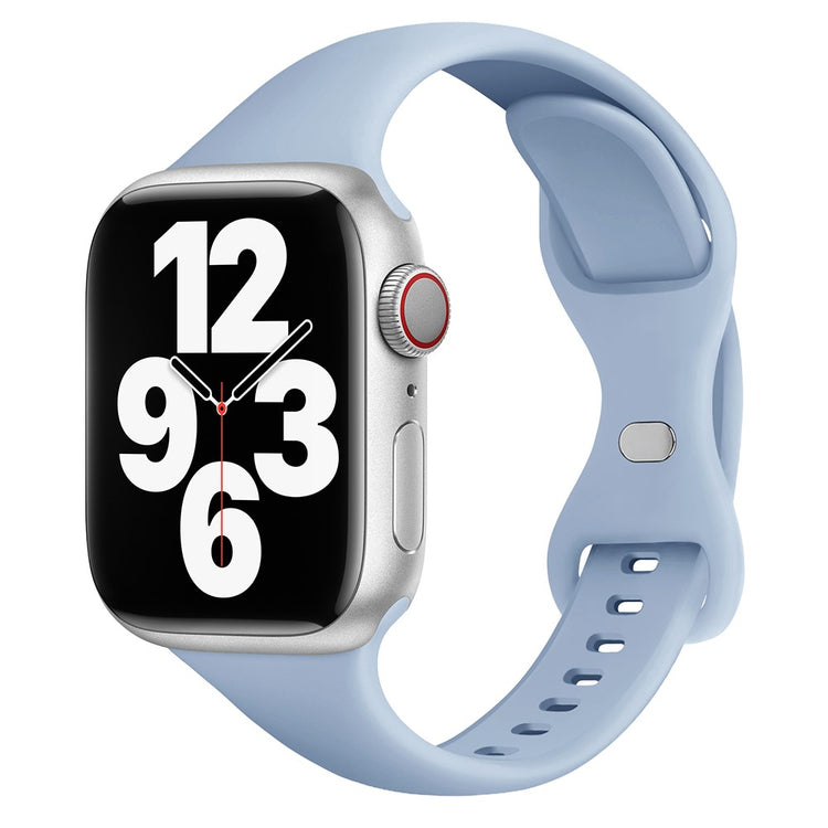 Super Holdbart Silikone Universal Rem passer til Apple Smartwatch - Blå#serie_22