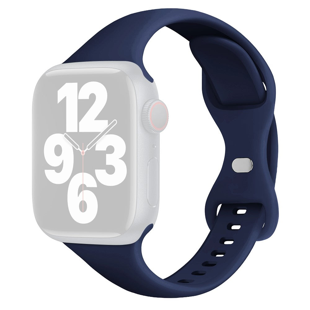 Super Holdbart Silikone Universal Rem passer til Apple Smartwatch - Blå#serie_23