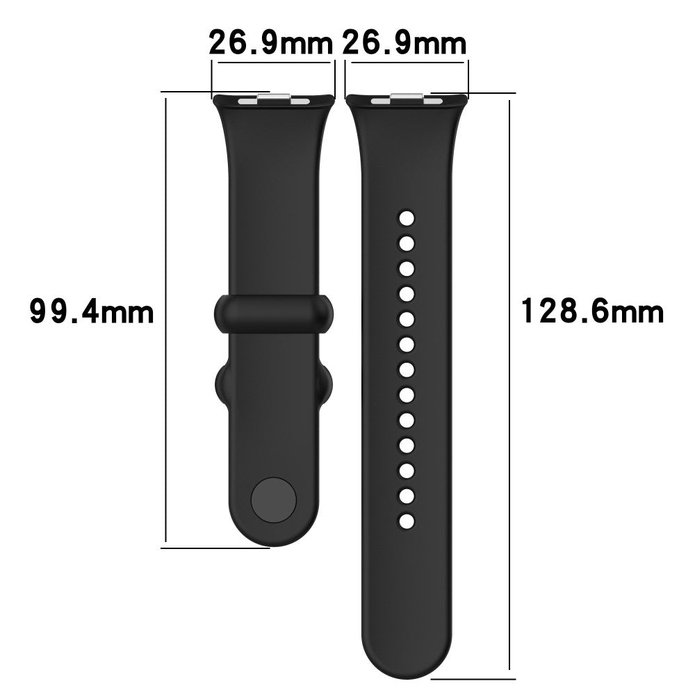 Silikone Universal Rem passer til Xiaomi Smart Band 8 Pro / Xiaomi Redmi Watch 4 - Guld#serie_4