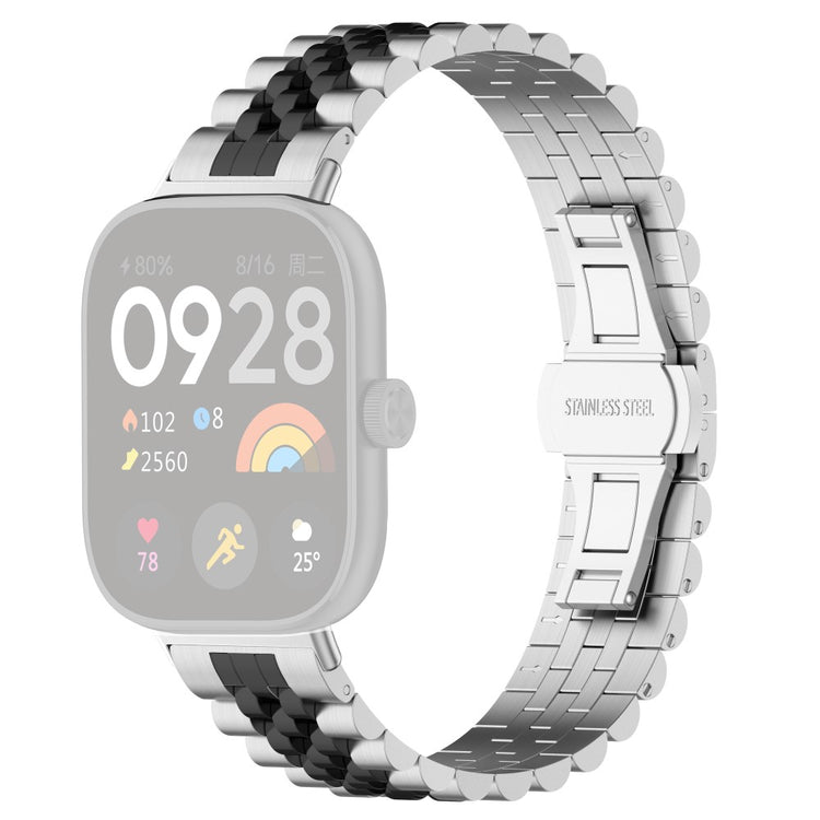 Metal Universal Rem passer til Xiaomi Smart Band 8 Pro / Xiaomi Redmi Watch 4 - Sølv#serie_6