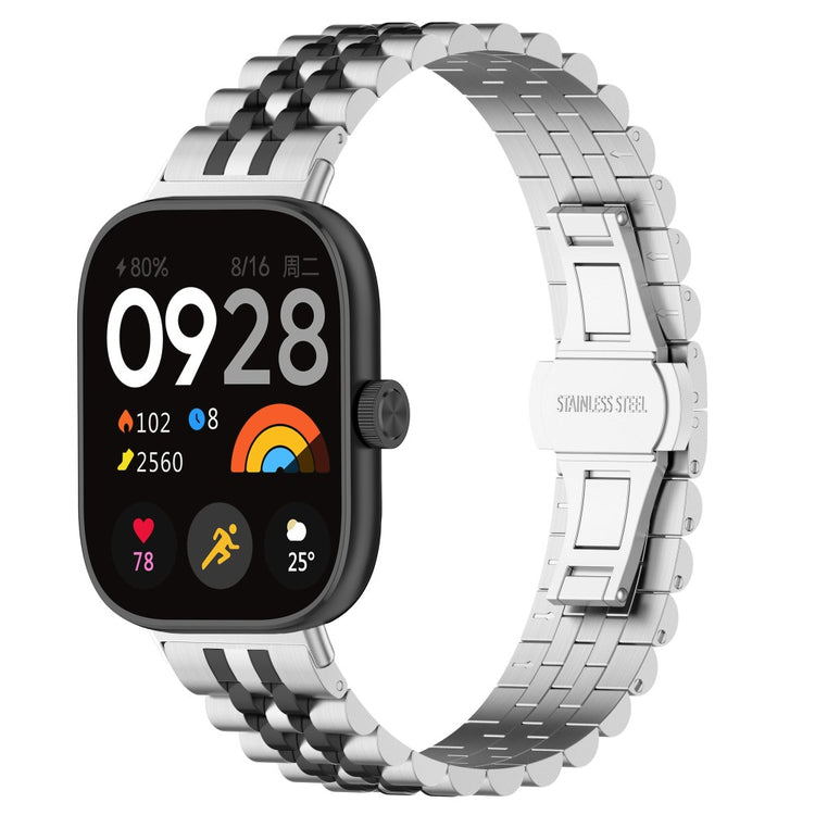Metal Universal Rem passer til Xiaomi Smart Band 8 Pro / Xiaomi Redmi Watch 4 - Sølv#serie_7