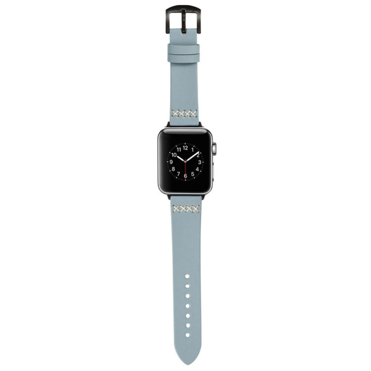 Meget Holdbart Kunstlæder Universal Rem passer til Apple Smartwatch - Blå#serie_4