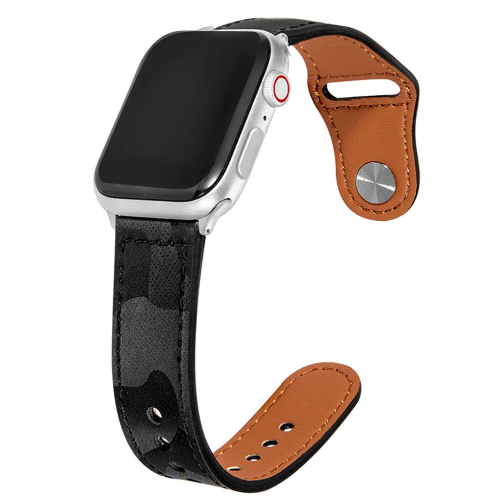 Helt Vildt Hårdfør Nylon Universal Rem passer til Apple Smartwatch - Sort#serie_6