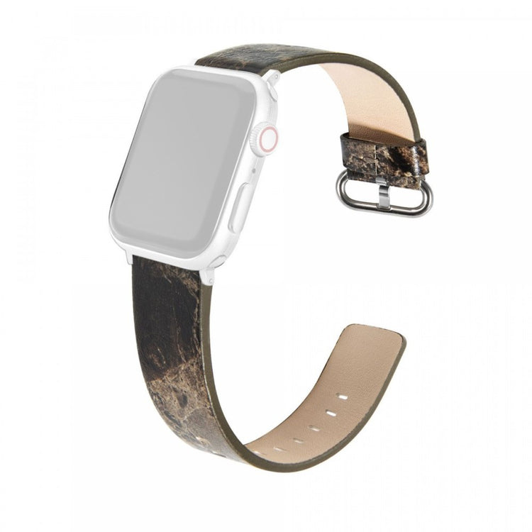 Komfortabel Kunstlæder Universal Rem passer til Apple Smartwatch - Brun#serie_4