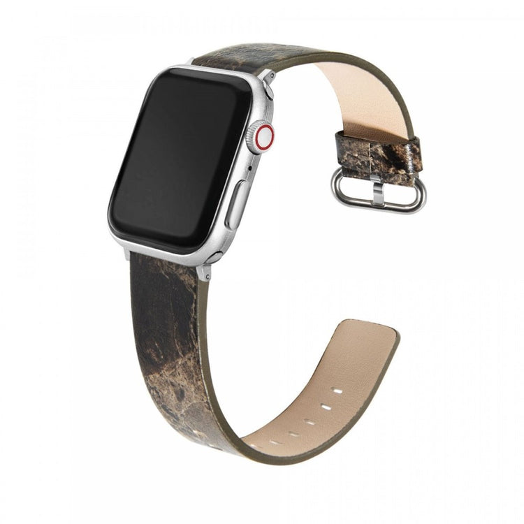 Komfortabel Kunstlæder Universal Rem passer til Apple Smartwatch - Brun#serie_4