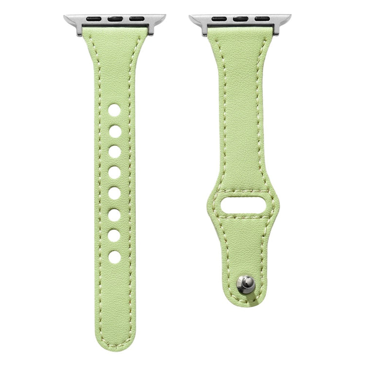 Mega Cool Kunstlæder Universal Rem passer til Apple Smartwatch - Grøn#serie_6