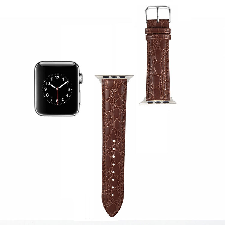 Meget Cool Kunstlæder Universal Rem passer til Apple Smartwatch - Brun#serie_4
