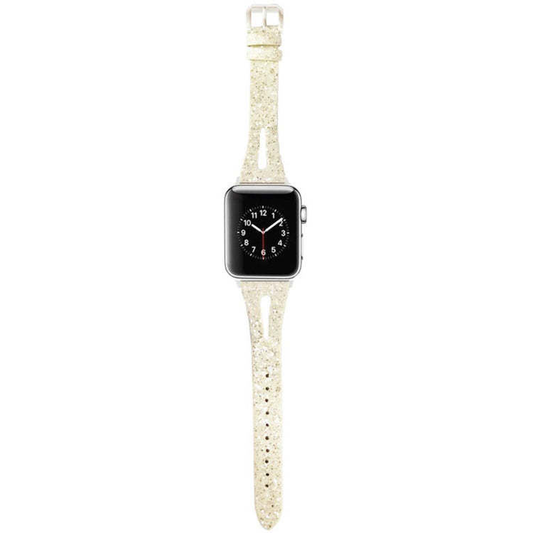 Super Elegant Kunstlæder Universal Rem passer til Apple Smartwatch - Hvid#serie_3