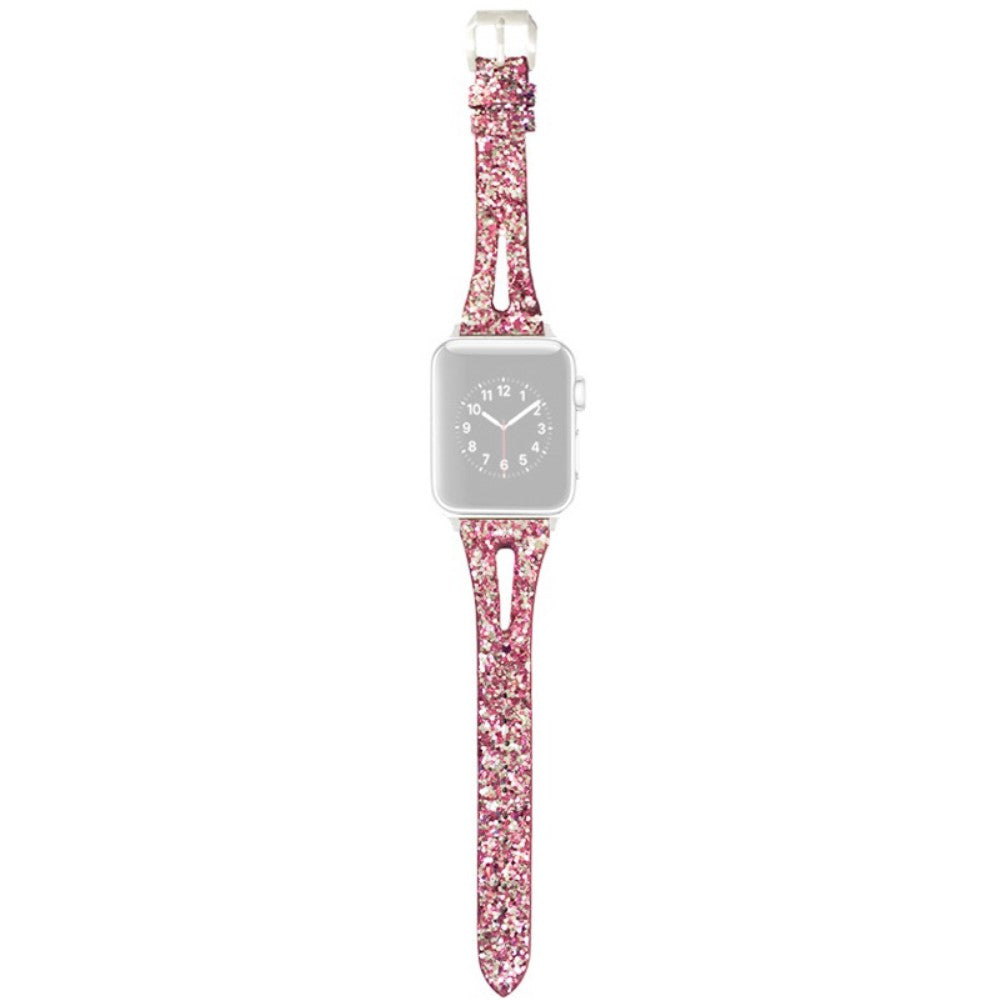 Super Elegant Kunstlæder Universal Rem passer til Apple Smartwatch - Pink#serie_4