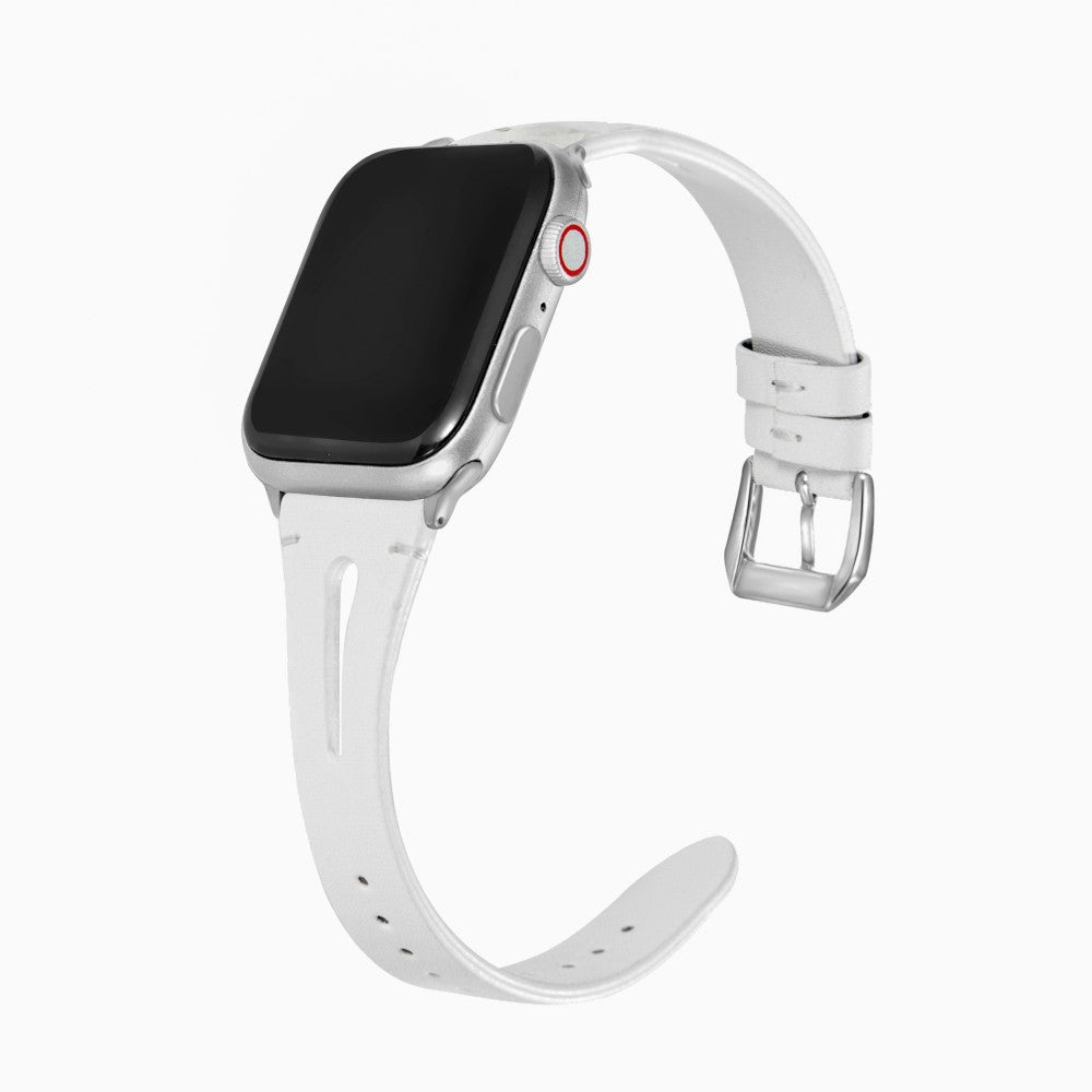 Alle Tiders Kunstlæder Universal Rem passer til Apple Smartwatch - Hvid#serie_4
