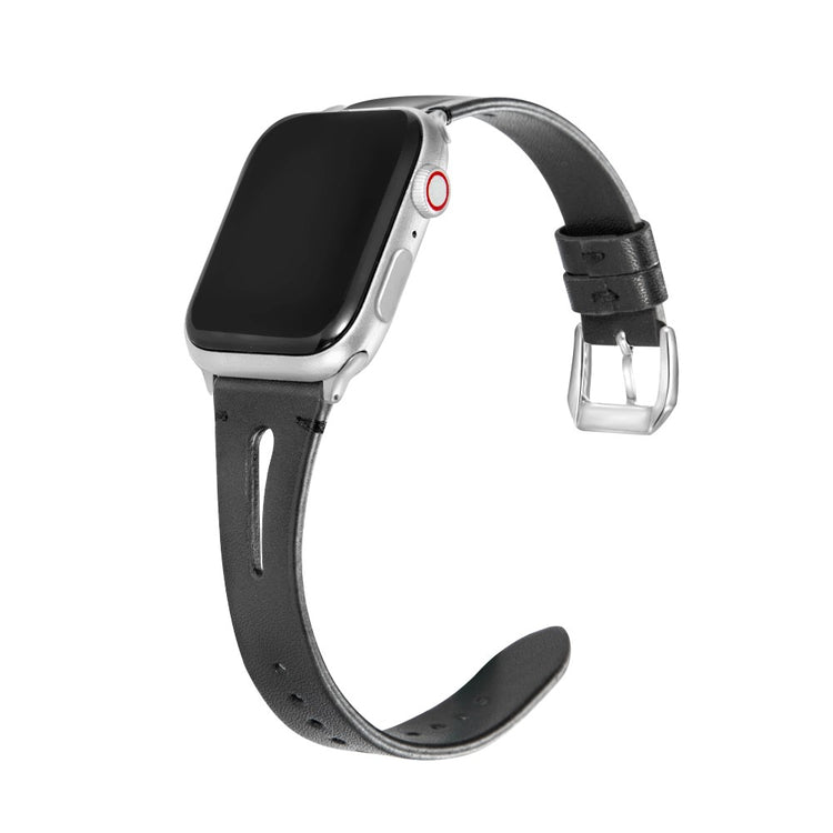 Alle Tiders Kunstlæder Universal Rem passer til Apple Smartwatch - Sort#serie_6