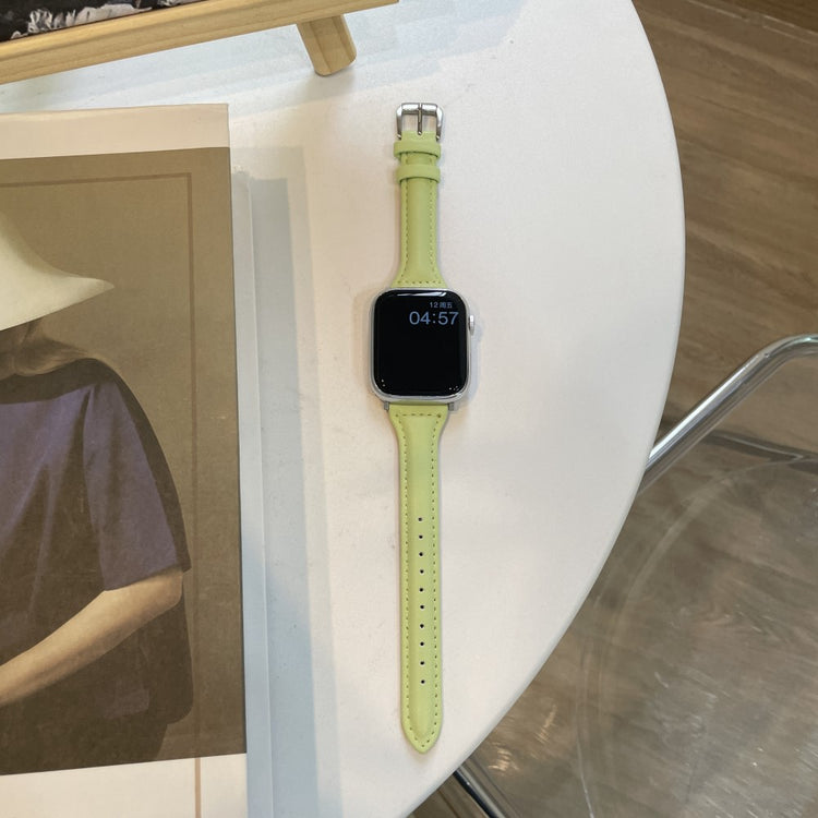 Mega Fed Kunstlæder Universal Rem passer til Apple Smartwatch - Grøn#serie_1