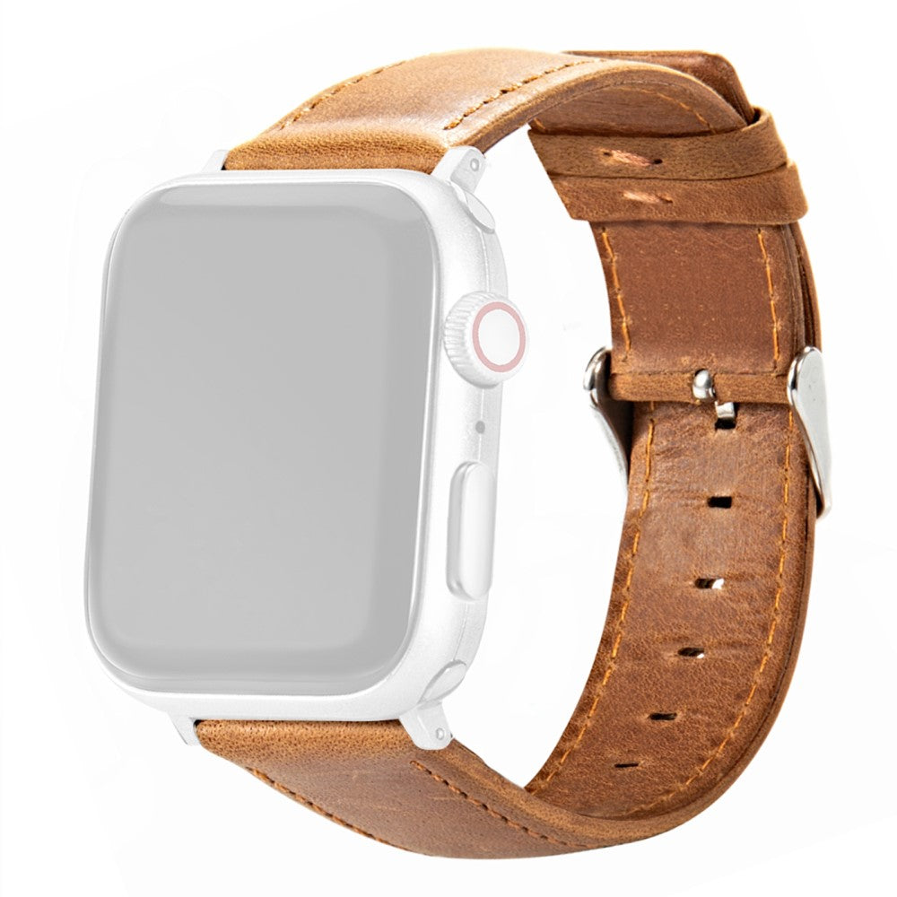 Super Smuk Kunstlæder Universal Rem passer til Apple Smartwatch - Brun#serie_1