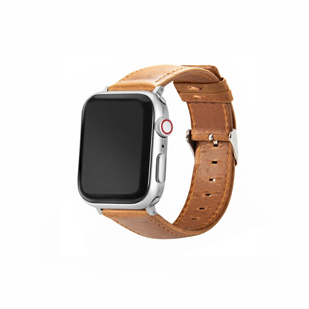 Super Smuk Kunstlæder Universal Rem passer til Apple Smartwatch - Brun#serie_1