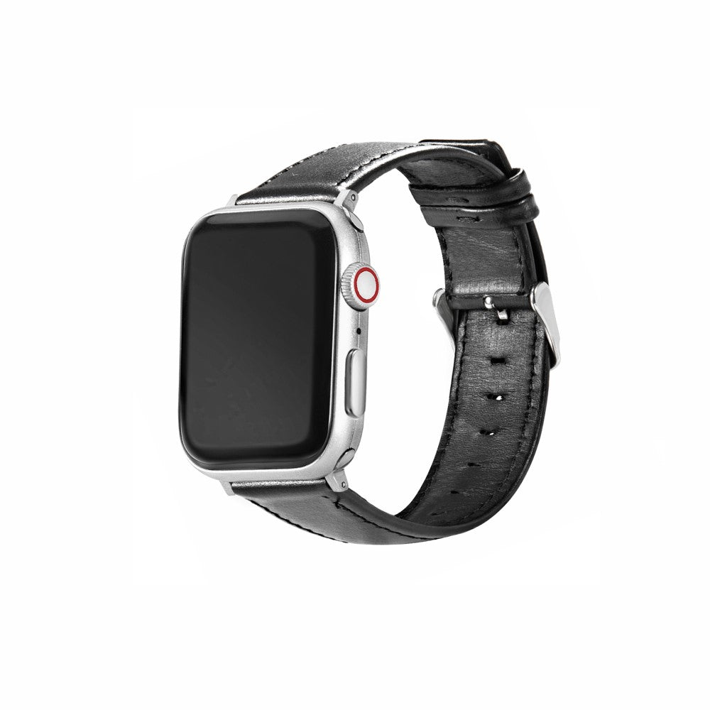Super Smuk Kunstlæder Universal Rem passer til Apple Smartwatch - Sort#serie_2
