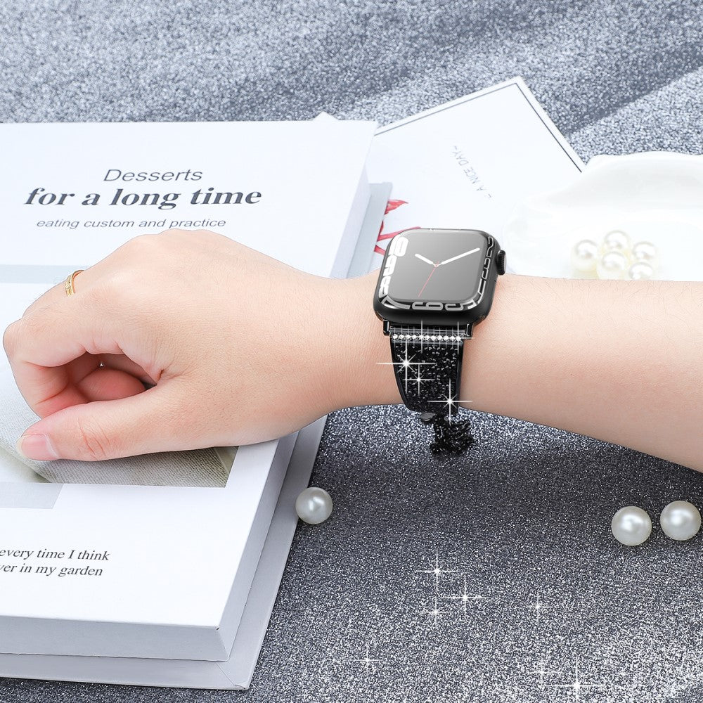 Meget Cool Rhinsten Universal Rem passer til Apple Smartwatch - Sort#serie_1