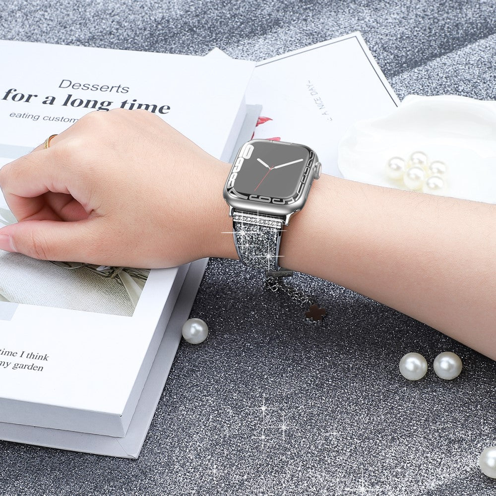 Meget Cool Rhinsten Universal Rem passer til Apple Smartwatch - Sølv#serie_4