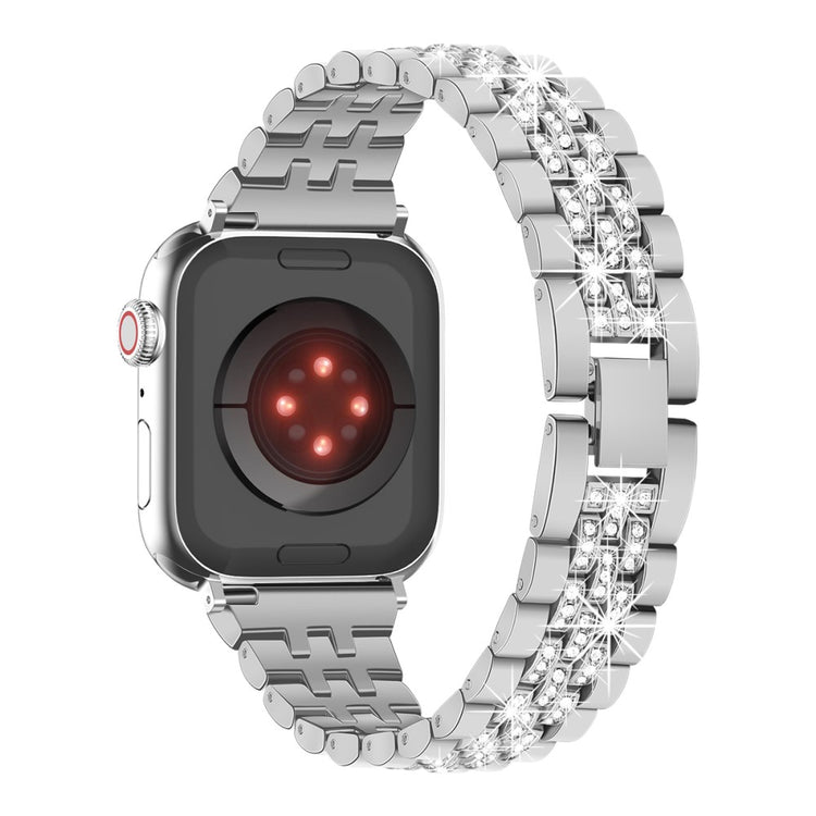 Helt Vildt Cool Rhinsten Universal Rem passer til Apple Smartwatch - Sølv#serie_2