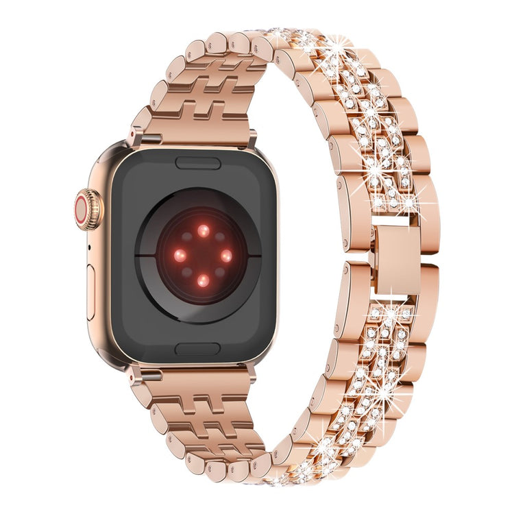 Helt Vildt Cool Rhinsten Universal Rem passer til Apple Smartwatch - Pink#serie_3