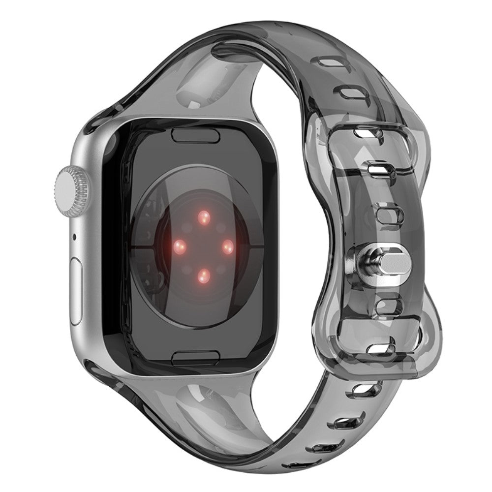 Flot Silikone Universal Rem passer til Apple Smartwatch - Sort#serie_1