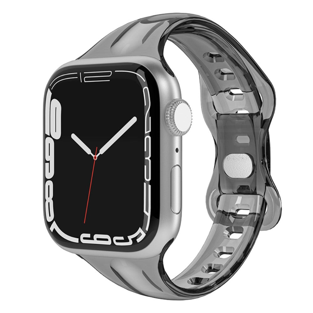 Flot Silikone Universal Rem passer til Apple Smartwatch - Sort#serie_1