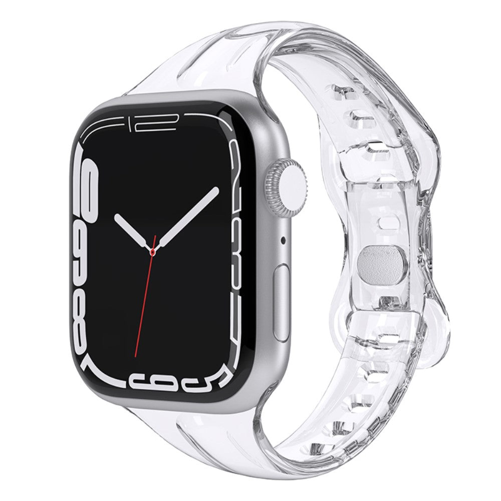 Flot Silikone Universal Rem passer til Apple Smartwatch - Gennemsigtig#serie_2