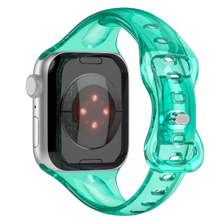 Flot Silikone Universal Rem passer til Apple Smartwatch - Grøn#serie_3
