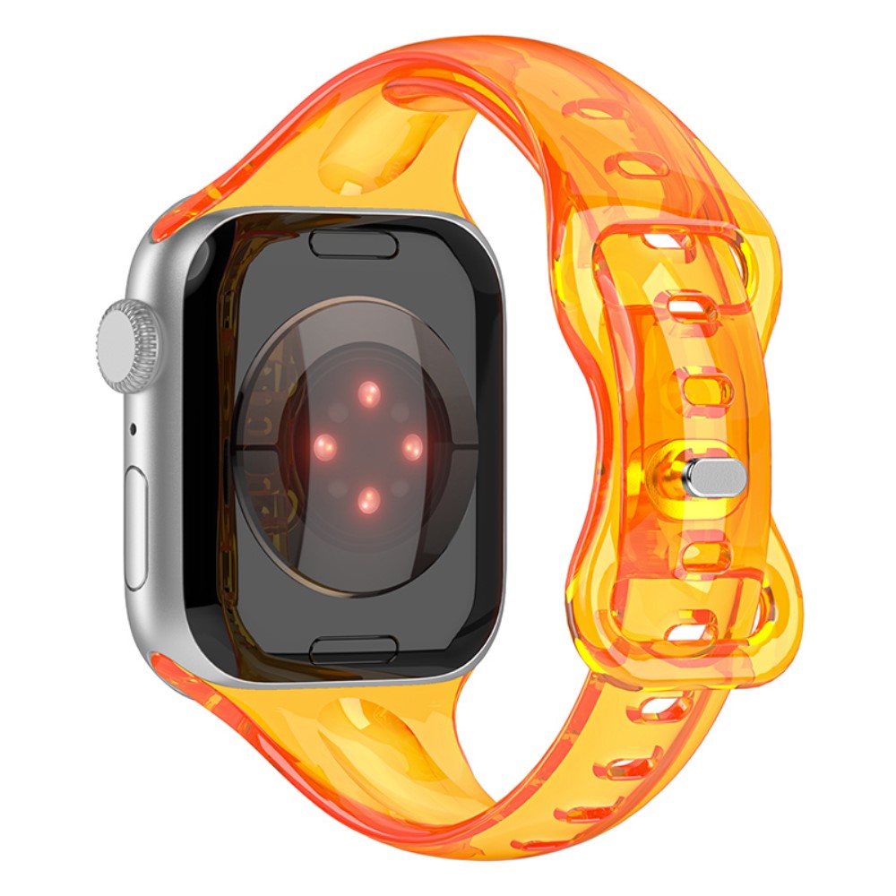 Flot Silikone Universal Rem passer til Apple Smartwatch - Orange#serie_4