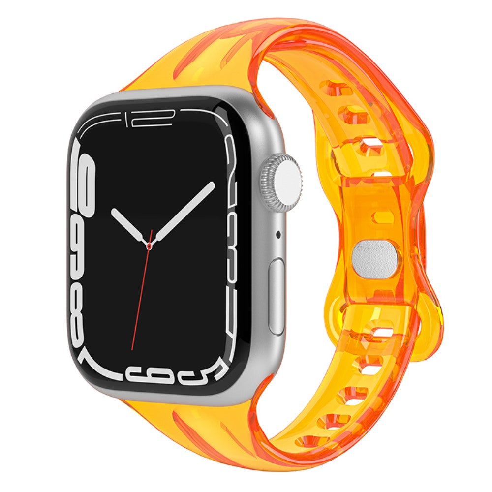 Flot Silikone Universal Rem passer til Apple Smartwatch - Orange#serie_4