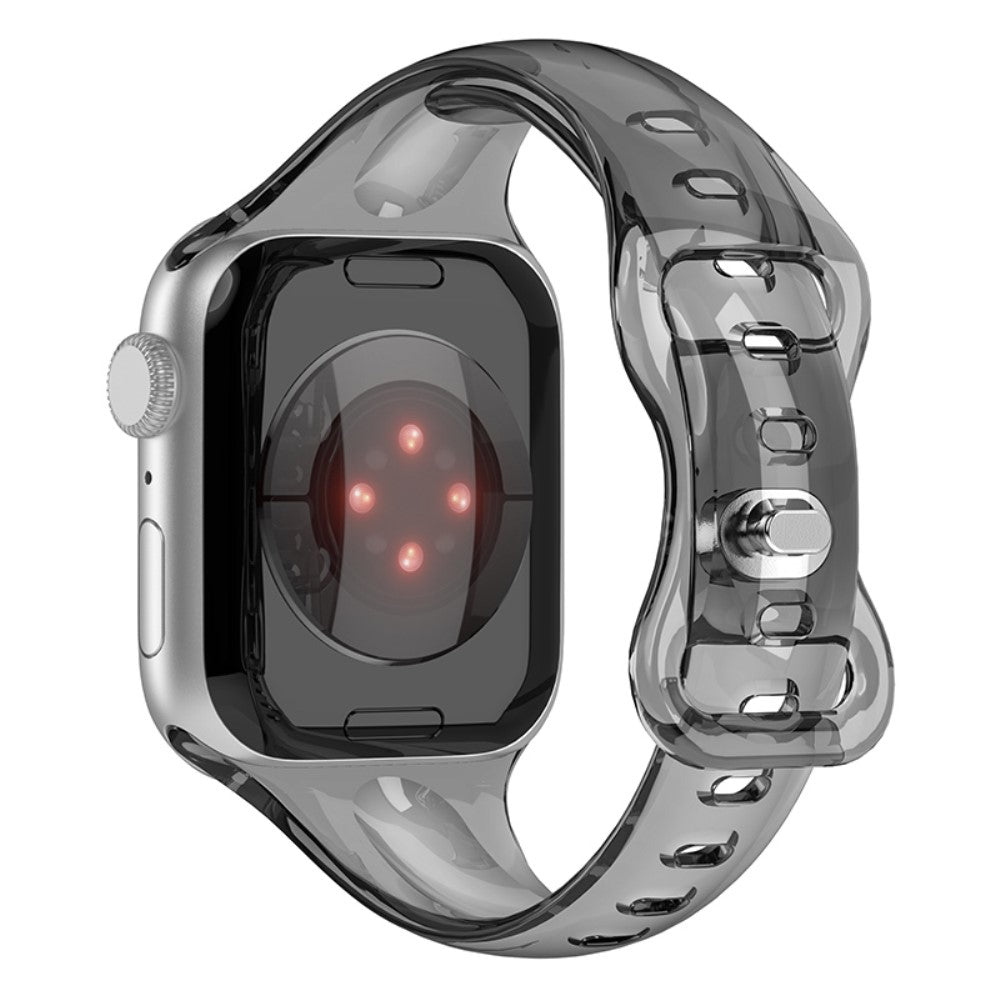 Vildt Hårdfør Silikone Universal Rem passer til Apple Smartwatch - Sort#serie_5