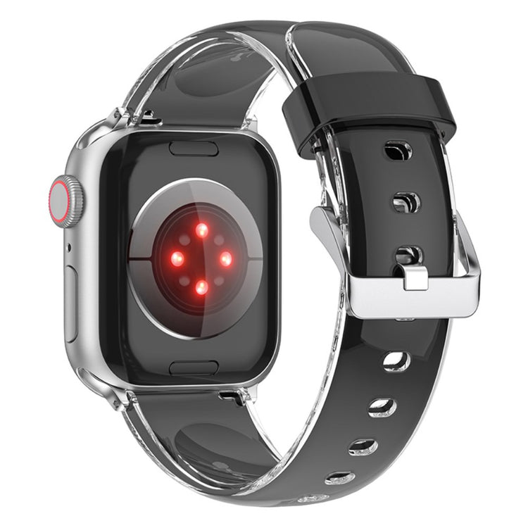 Stilren Silikone Universal Rem passer til Apple Smartwatch - Sort#serie_4