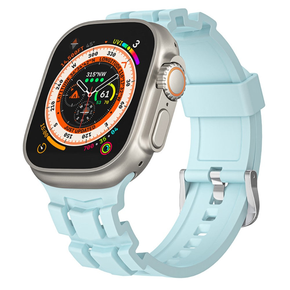 Rigtigt Fint Silikone Universal Rem passer til Apple Smartwatch - Grøn#serie_7