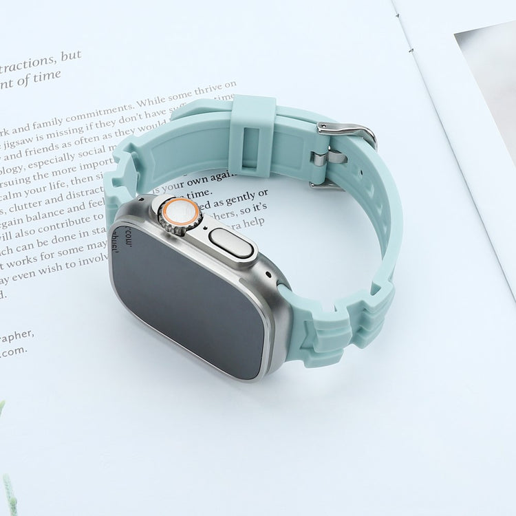 Rigtigt Fint Silikone Universal Rem passer til Apple Smartwatch - Grøn#serie_7