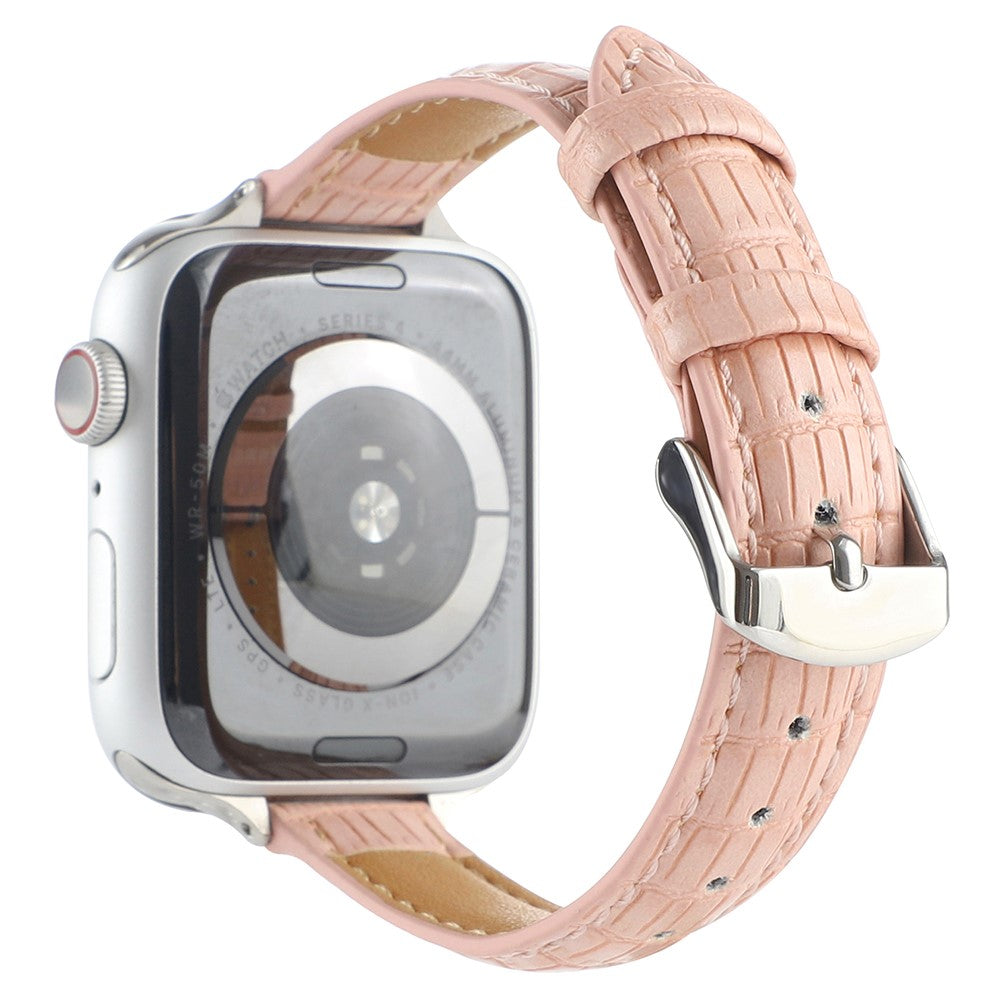 Rigtigt Skøn Kunstlæder Universal Rem passer til Apple Smartwatch - Pink#serie_6