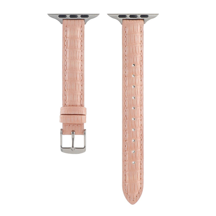 Rigtigt Skøn Kunstlæder Universal Rem passer til Apple Smartwatch - Pink#serie_6