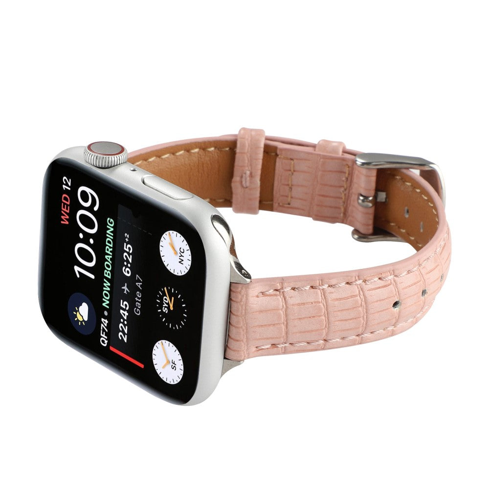 Rigtigt Skøn Kunstlæder Universal Rem passer til Apple Smartwatch - Pink#serie_6