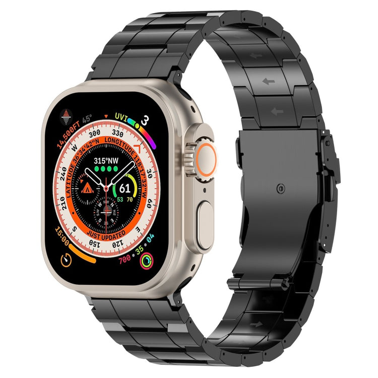 Pænt Metal Universal Rem passer til Apple Smartwatch - Sort#serie_1