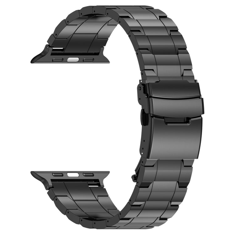 Rigtigt Slidstærk Metal Universal Rem passer til Apple Smartwatch - Sort#serie_1