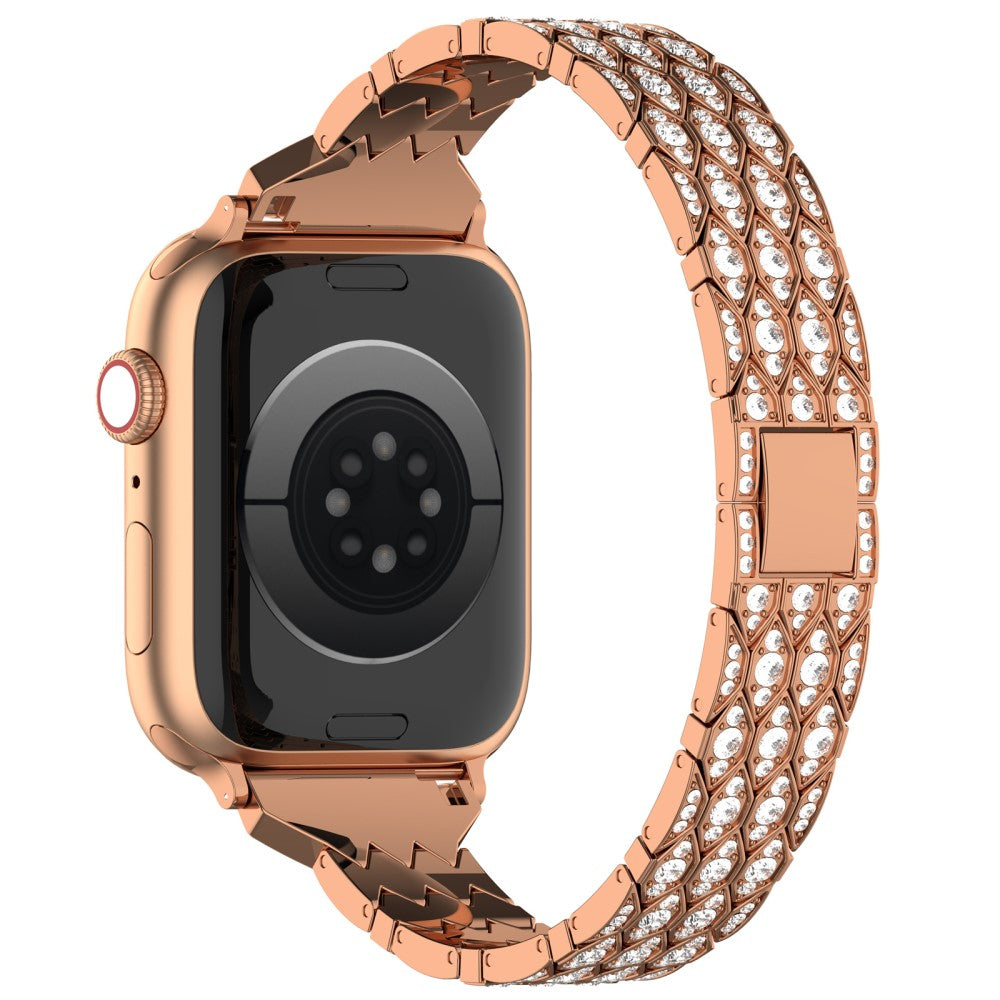 Rigtigt Skøn Rhinsten Universal Rem passer til Apple Smartwatch - Pink#serie_3