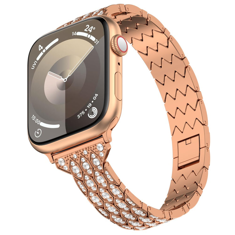 Rigtigt Skøn Rhinsten Universal Rem passer til Apple Smartwatch - Pink#serie_3