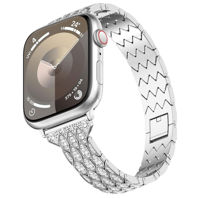 Rigtigt Skøn Rhinsten Universal Rem passer til Apple Smartwatch - Sølv#serie_4