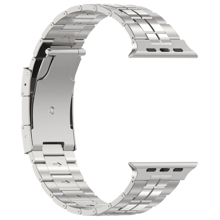 Mega Sejt Metal Universal Rem passer til Apple Smartwatch - Sølv#serie_4