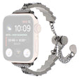 Stiligt Apple Smartwatch Metall Och Sten Universell Armband