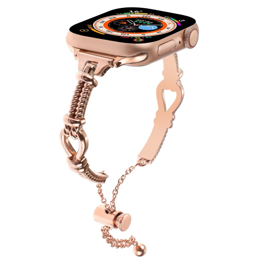 Helt Vildt Flot Metal Universal Rem passer til Apple Smartwatch - Pink#serie_3