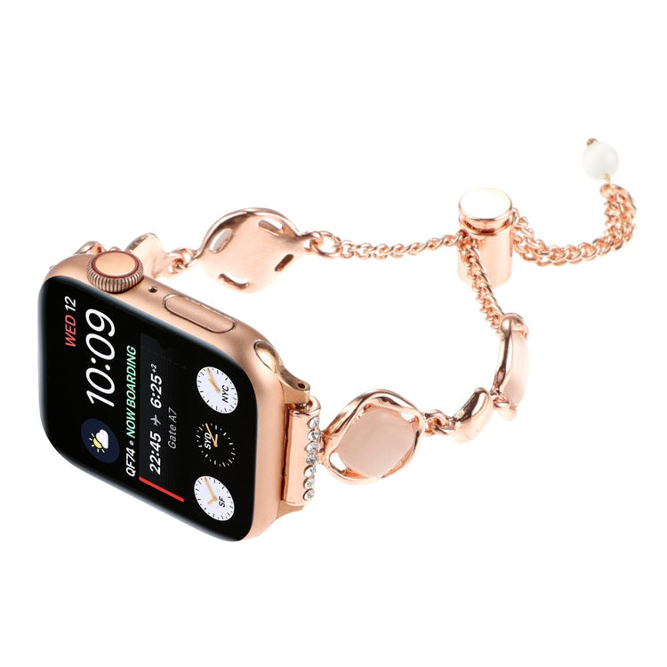 Yndigt Metal Og Sten Universal Rem passer til Apple Smartwatch - Pink#serie_3