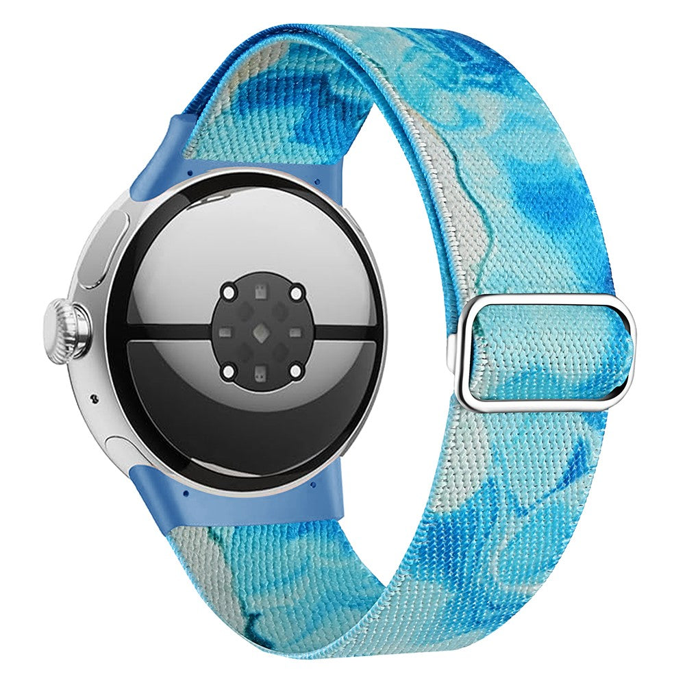 Nylon Universal Rem passer til Google Pixel Watch / Google Pixel Watch 2 - Blå#serie_1